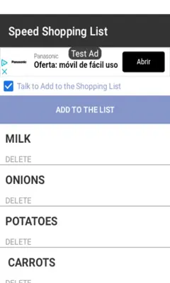 Speed Shopping List android App screenshot 0