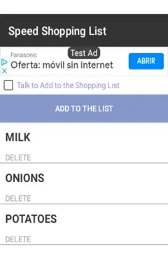 Speed Shopping List android App screenshot 3